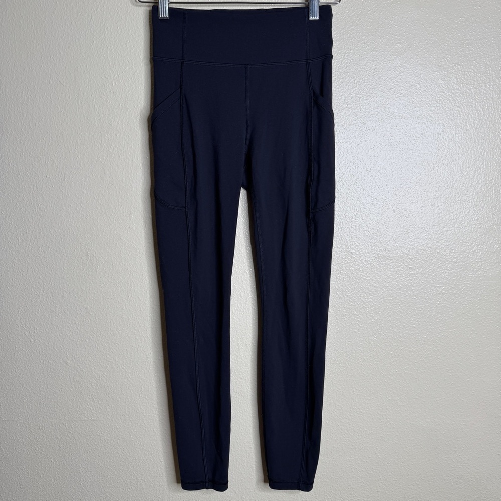 Lululemon Athletica Leggings Women's 4 Black High-Rise Performance Running